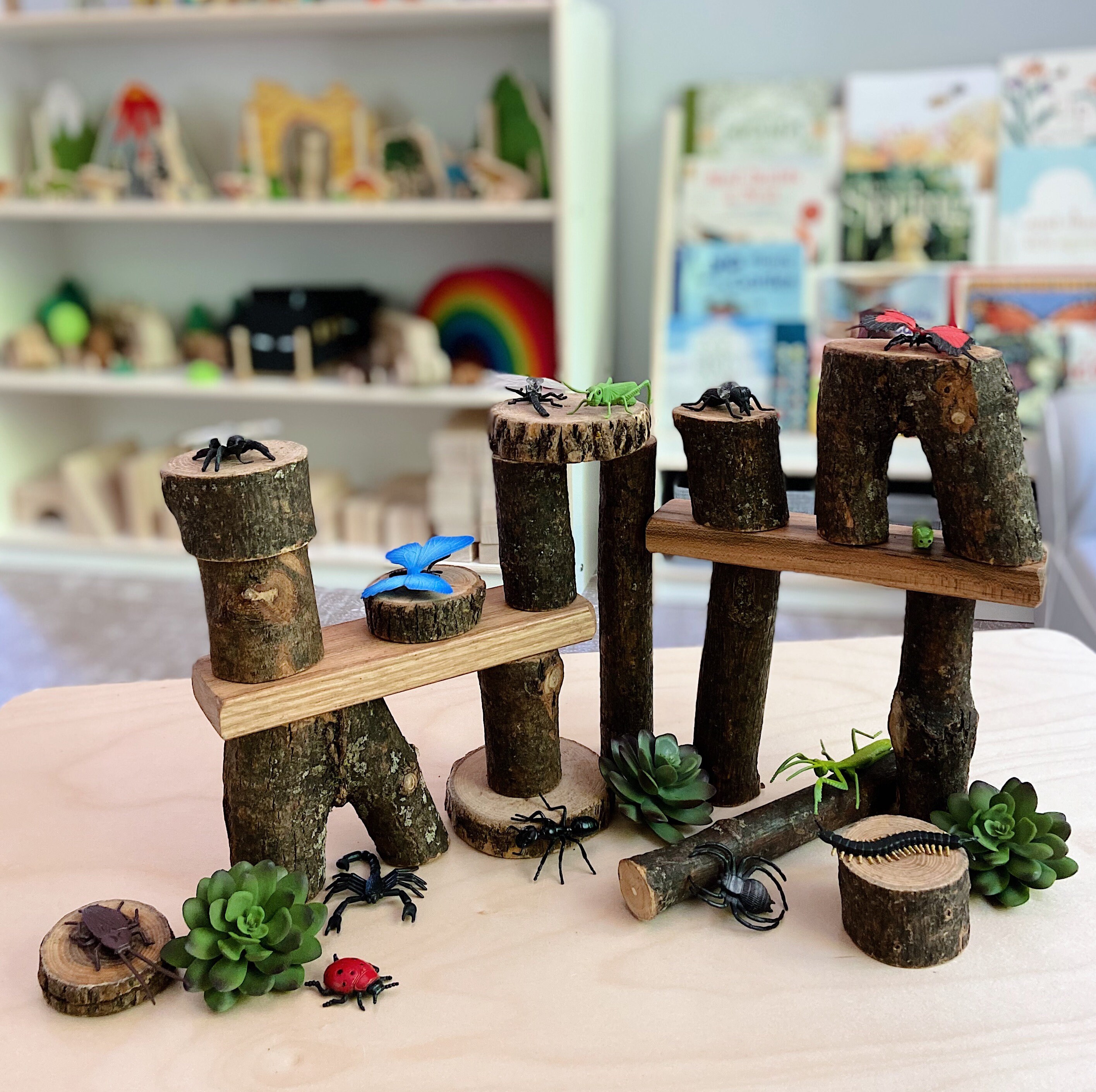 Giant Tree Blocks 18 Piece Chunky Natural Tree Blocks Hand Etsy