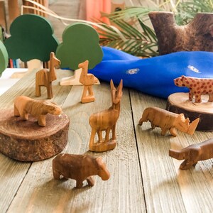etsy wooden animals