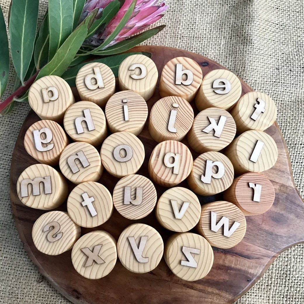 Double Sided Alphabet Play Dough Stamps