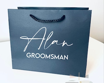 Personalised Groomsmen Gift Bag, Best Man Gift Bag, Groomsmen Gift, Personalised Gift Bag, Personalized Gift, usher gift, Groom gift