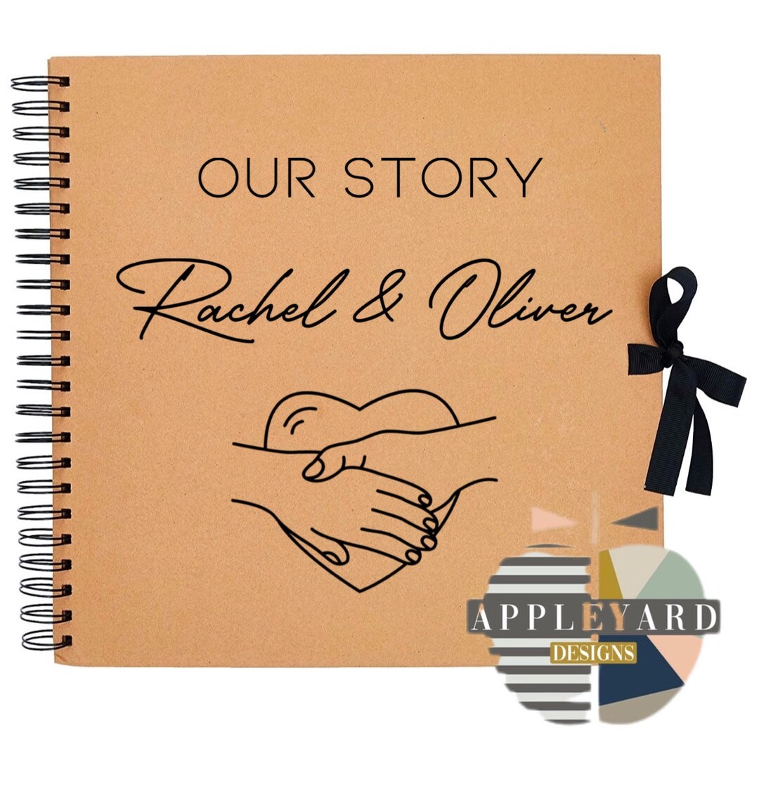 Personalised 'our Story' Scrapbook Photo Album Valentine's Anniversary