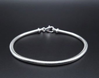 Mens bracelet snake chain 925 Sterling silver, Heavy link, Handmade jewelry for men, Silver bracelets, Unique gifts for men, Gift for him