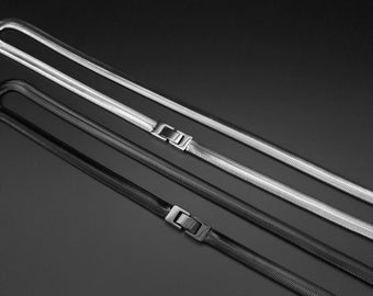 Mens silver black chain necklace, Herringbone chain for men, Black Steel chain, Handmade Jewelry for men, Gift for him, Unique Gifts for men
