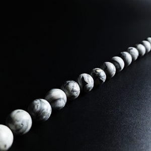 Mens bracelet Jasper Handmade Jewelry for men Gift for him Natural black and white stone bracelet Mens beaded bracelet Abstract bracelet.