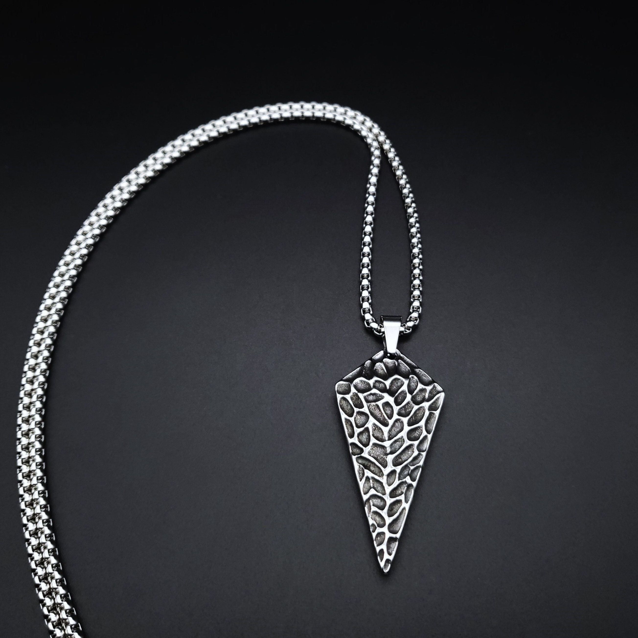 Ciondolo Testa Di Freccia In Argento Sterling 925 – Gioiello Originale Uomo/Donna – Montaggio Con Anello