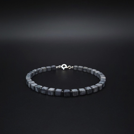 Mens bracelet Picasso Jasper gemstone,Handmade Jewelry for men, Natural stone bracelets for men, Unique gifts for men, Gift for him Gnatus