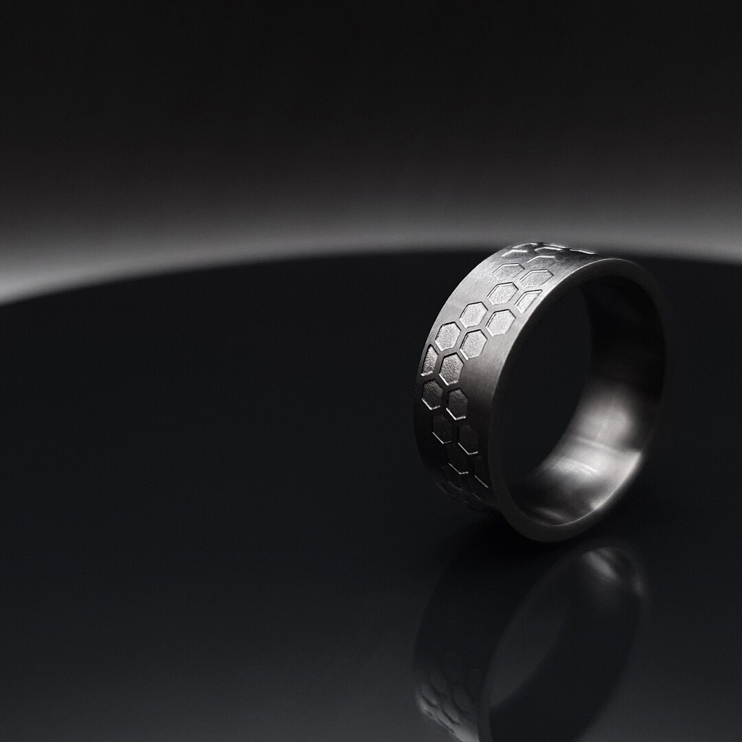 HIJONES Bague Rétro Pour Homme Avec Pierres Précieuses Rondes