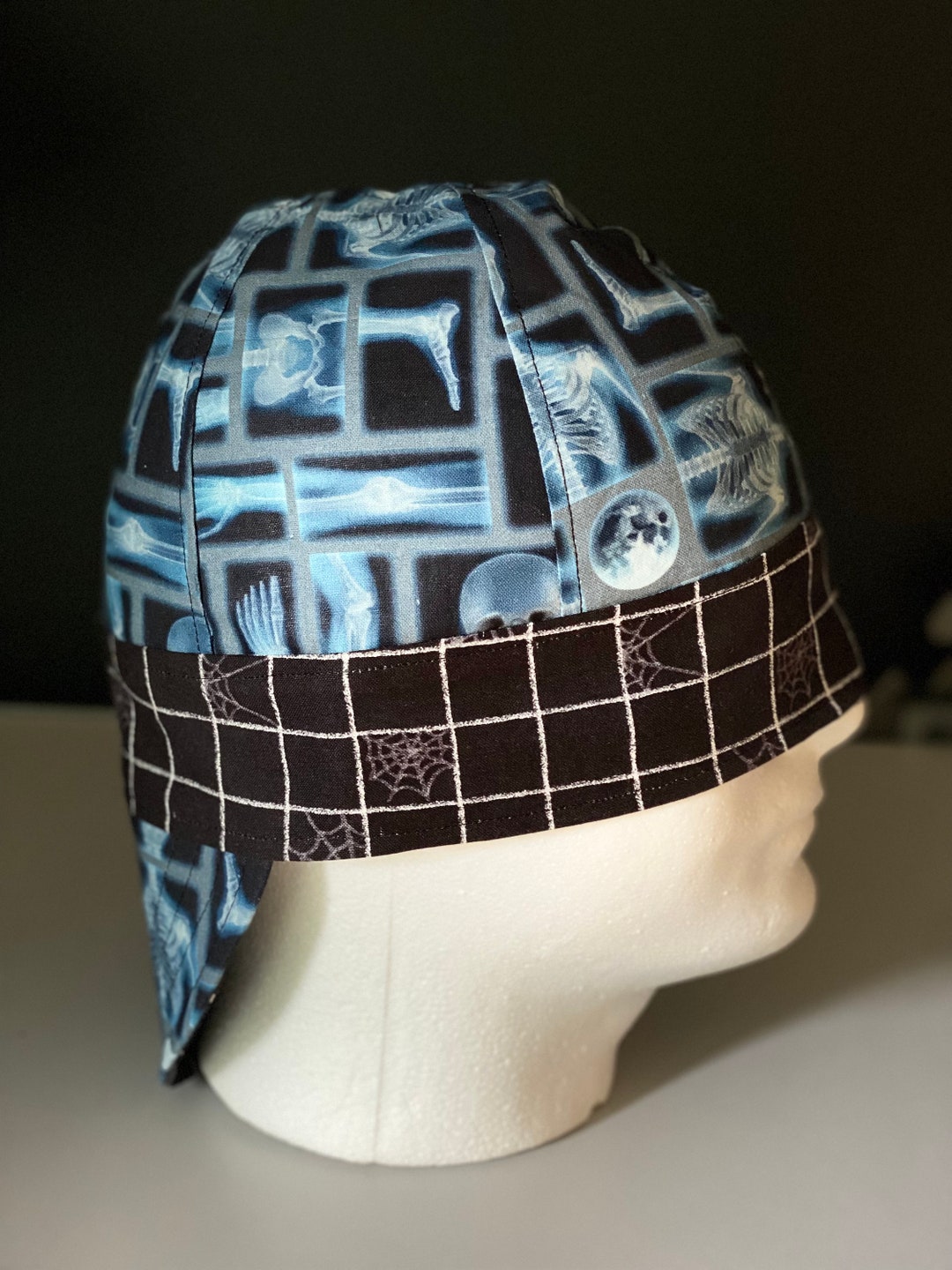 Fitted Welders Cap, Reversible, Long Crown, Boiler Maker, Hard Hat ...