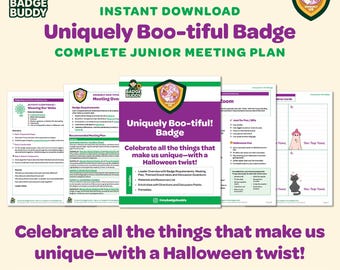 Plan de réunion sur le thème d'Halloween pour les éclaireuses juniors (Uniquement nous) (PDF) | Boo-tiful unique