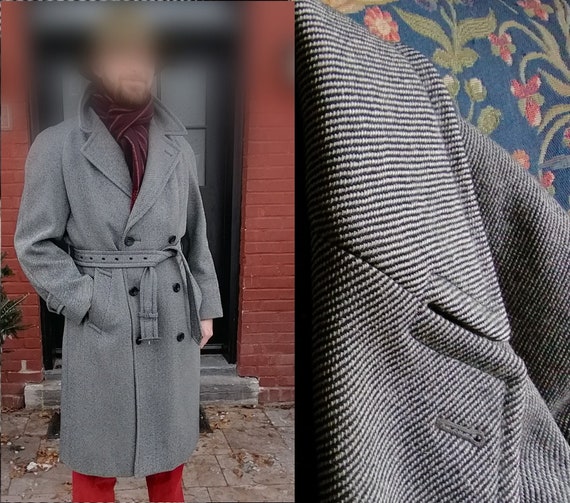 Amazing Aquascutum Double Breasted Grey Woolen Ove