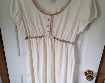 Vintage Montgomery Wards nylon mini nightgown size L