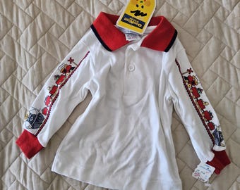 Vintage Oshkosh B'gosh Boys polo shirt Size 12 months new with tags