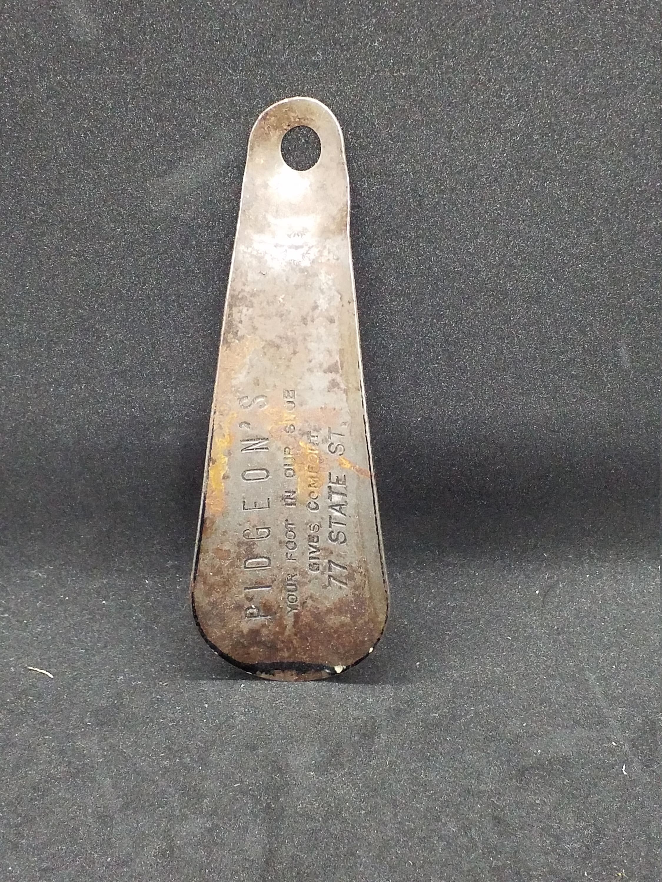 Vintage metal hotsell shoe horn