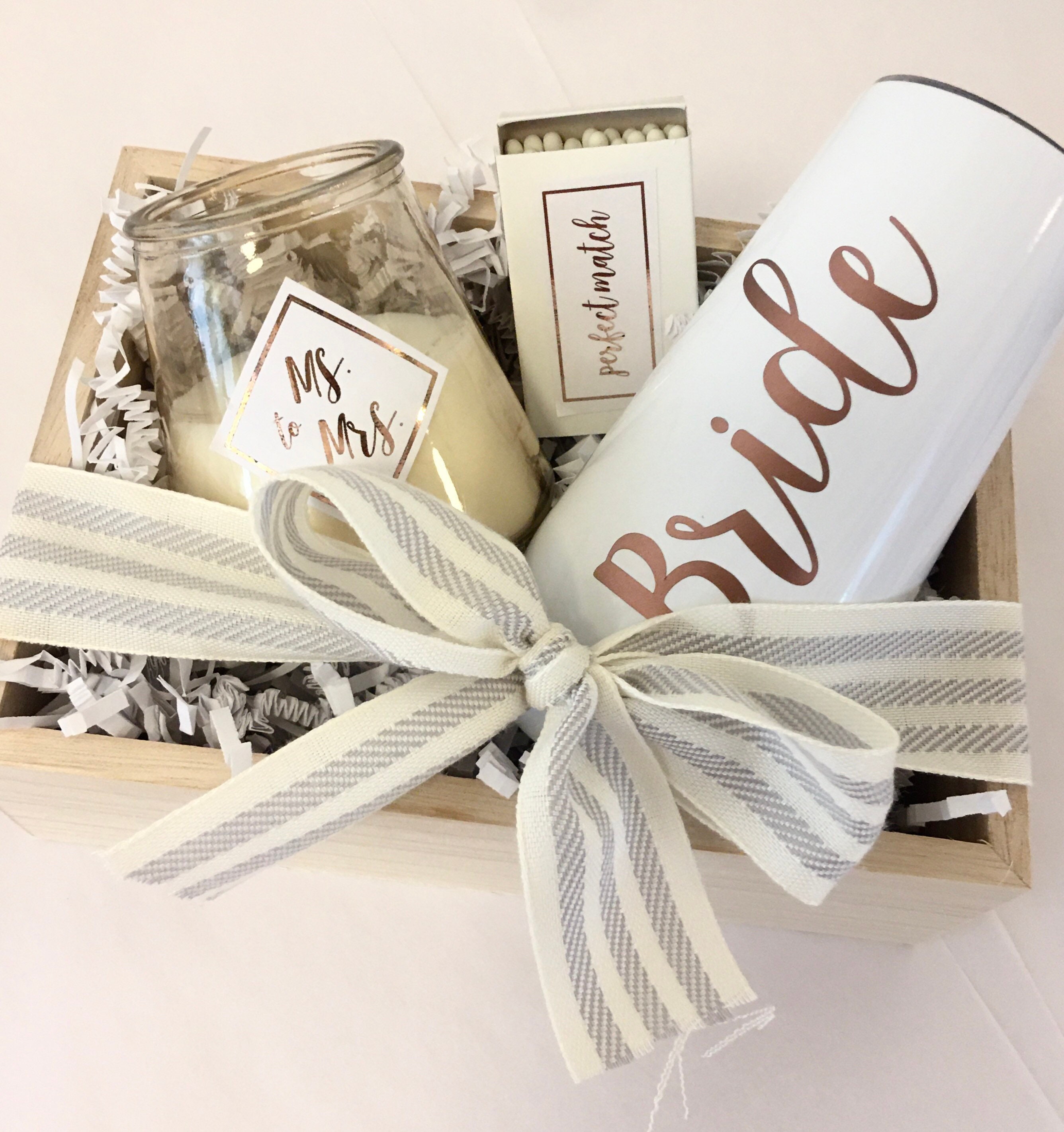 Engagement Gift Wooden Gift Box Bride box set Brides Box Etsy