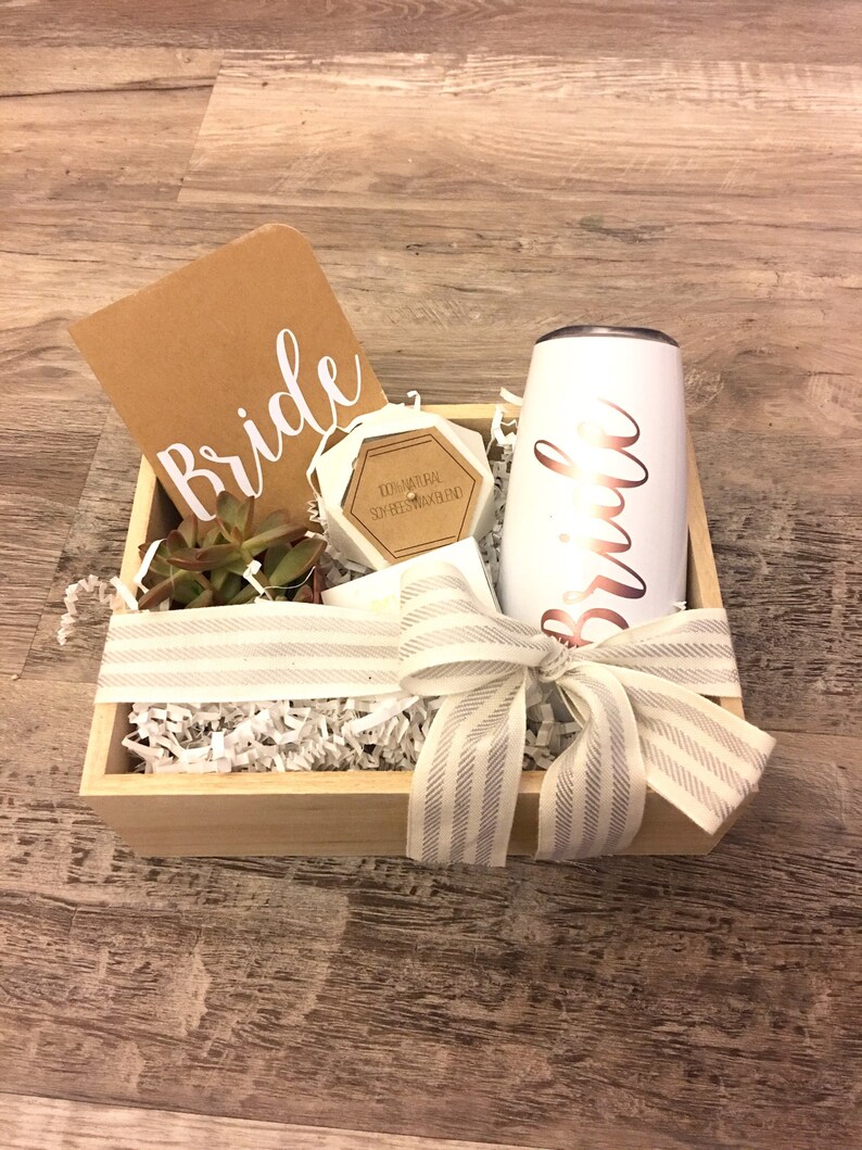 Engagement Gift Wooden Gift Box Bride gift box set Bride Etsy