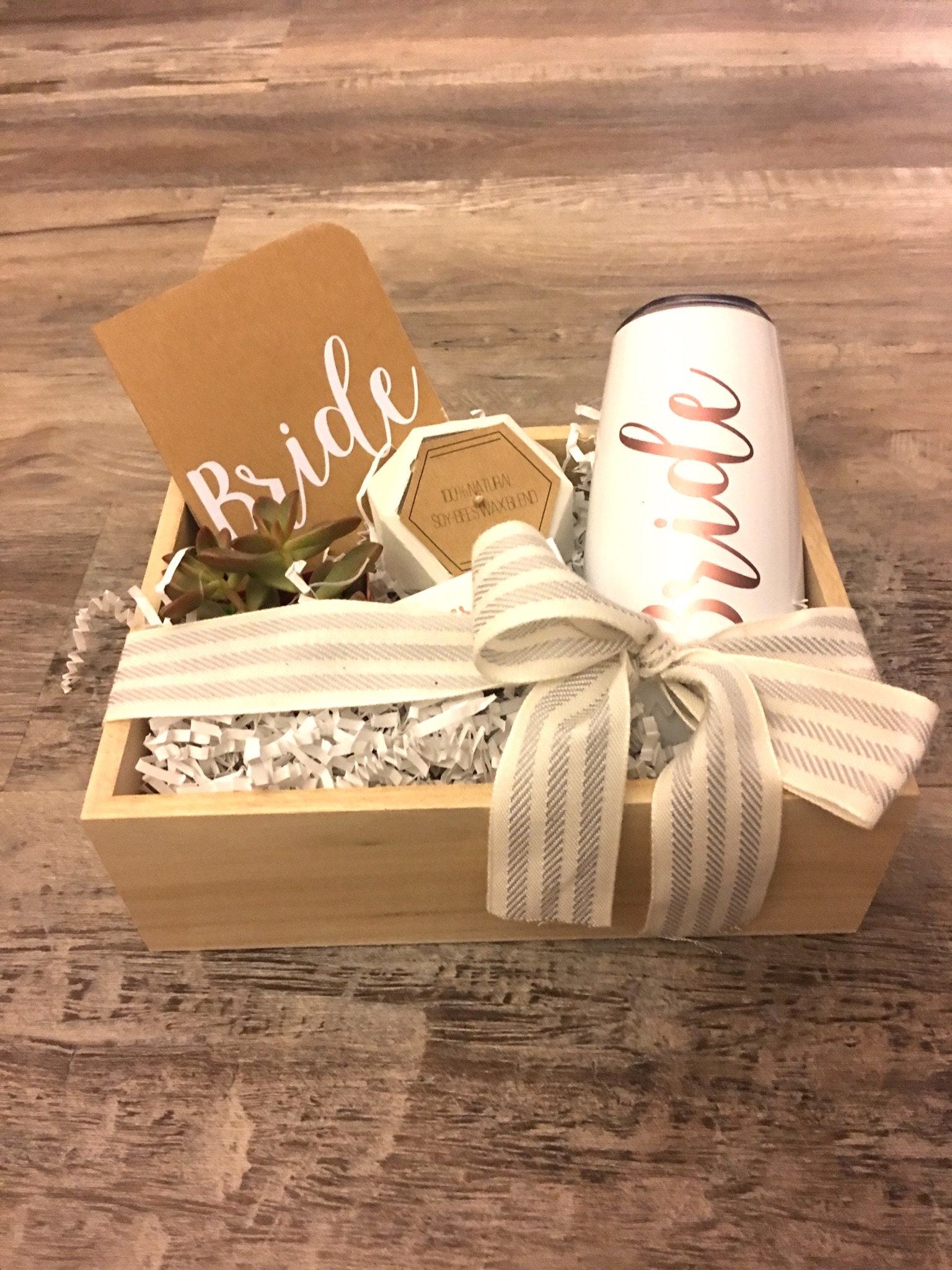 Engagement Gift Wooden Gift Box Bride Box Set Brides Box Etsy