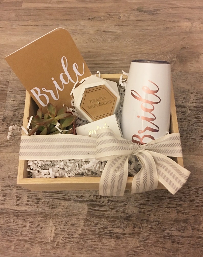 Engagement Gift Wooden Gift Box Bride gift box set Bride Etsy