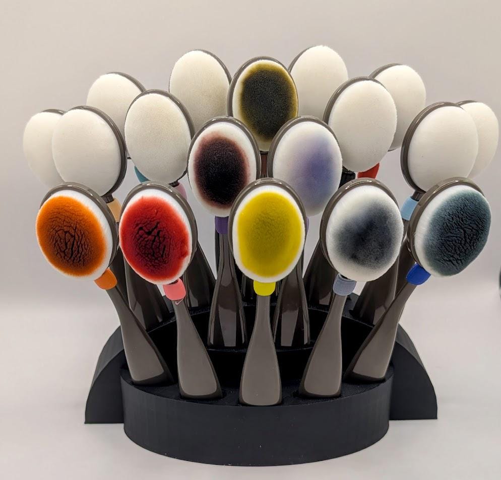New!  Beautiful Blender Brush Display Stands!  3 sizes & combos!