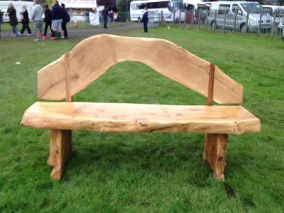 Solid Scottish Oak Hand Made Garden Bench Etsy
