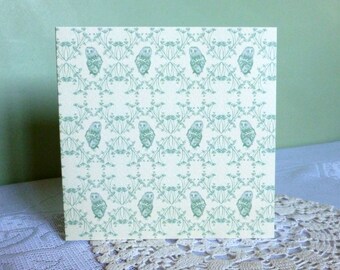 Barn Owl Design Greetings Card – Designed by Elisha Debbage