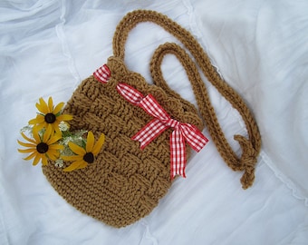 Country Basket Purse - Crochet Pattern