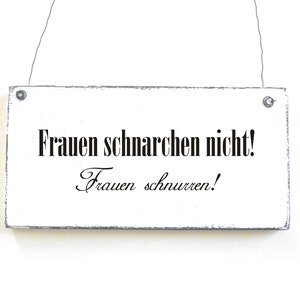 FRAUEN SCHNARCHEN NICHT Holzschild Türschild Schild Schlafzimmee Spruchschild zdjęcie 1