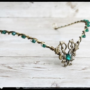 Gold Heart Circlet - circlet - cosplay circlet - Celtic Headpiece