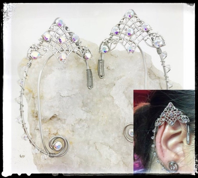 Elven Ear Cuff Elf Ears Fairy Ear Cuffs Elven Ears Fairy Ears Cosplay Ears Fairy Costume Elf Cosplay Elf Costume Fairy Ear image 4