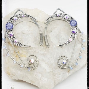 Moon Elven Ear Cuffs - Moon Cuffs - Fairy Ears