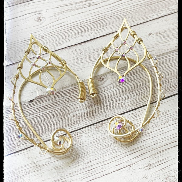 Elven Ear Cuffs - Elf Ear Cuff - Fairy Ears - Elven Ears - Fairy Ear Cuff - DnD Costume - LoTR Costume Ears - Arwen Ears - Galadriel Elf Ear