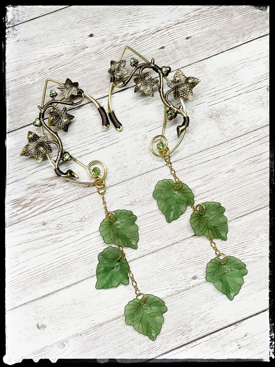 Vining Leaf Ear Cuffs Vines and Leaves Elf Ears Fairy Ears Nature or