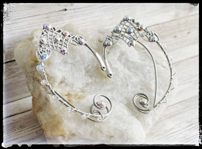 Elven Ear Cuff Elf Ears Fairy Ear Cuffs Elven Ears Fairy Ears Cosplay Ears Fairy Costume Elf Cosplay Elf Costume Fairy Ear image 3