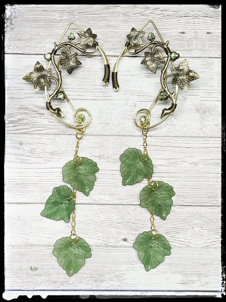 Vining Leaf Ear Cuffs Vines and Leaves Elf Ears Fairy Ears Etsy