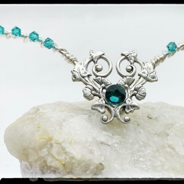 Silver Heart Circlet - circlet - cosplay circlet - Celtic Headpiece