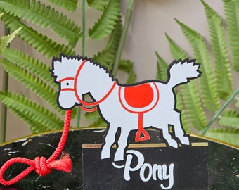 Pony Drink Original Vintage Bar Top Standee Advertising Mascot Home Bar Man Cave Breweriana Retro Sherry Collectable Gift Idea!