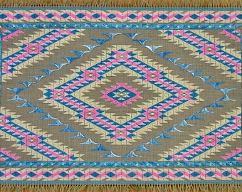 Hramavik, Thunder Spirit Miniature Rug Canvaswork Pattern