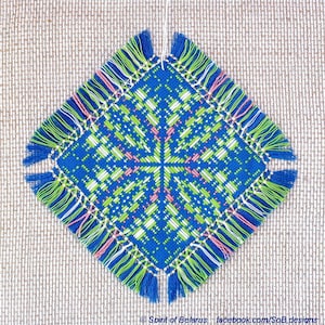 Pavouk Talisman  #2 reversible ornament Pattern