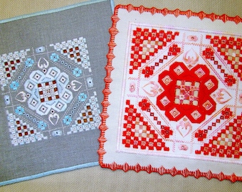 Hramnicy Candle Talisman Hardanger Pattern