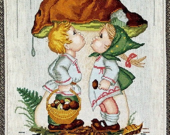 Pilz Abenteuer Kreuzstichmuster
