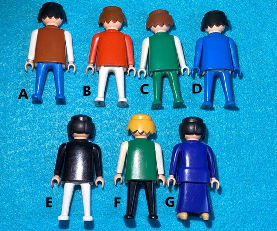 Toy Memorabilia - lot de 8 personnages Playmobil taille normale avec  accessoires majorité années 1980-1990