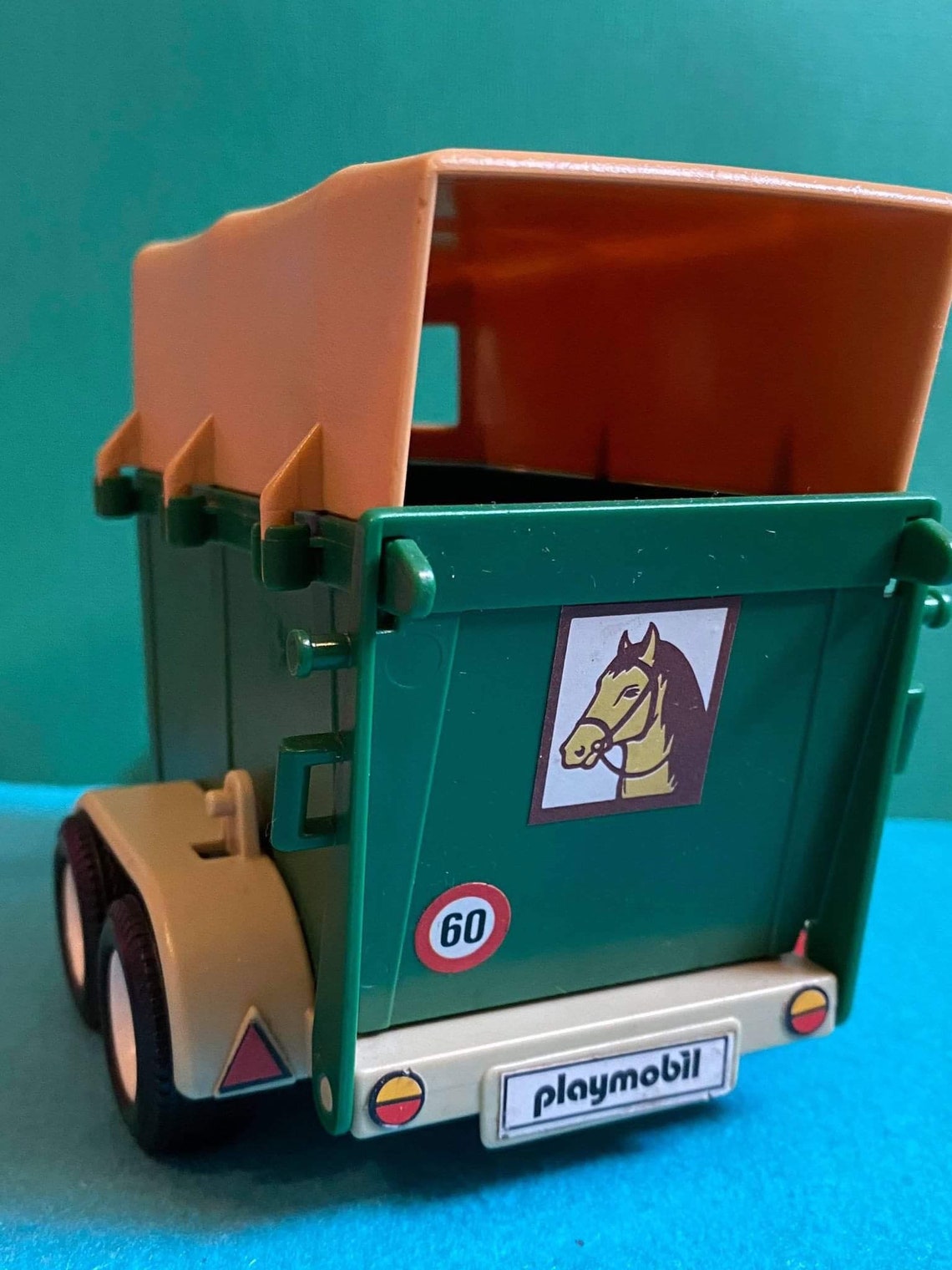 Vintage Playmobil Jeep con remolque de caballo Etsy