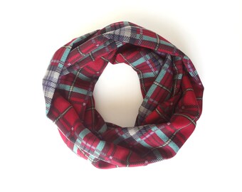 burgundy plaid scarf red and green scarf christmas scarves winter scarf plaid infinity scarf tartan scarf outdoors gift clothing - Christmas Scarfs burgundy plaid scarf red and green scarf christmas scarves winter scarf plaid infinity scarf tartan scarf outdoors gift clothing - Christmas Scarfs