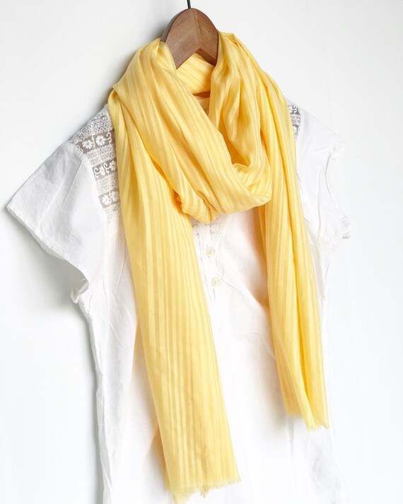 yellow summer scarf