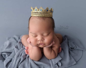 GOLD Lace Crown,Prince Cake Topper,FIRST Bday Crown,Prime Baby CrownCake topper,Baby boy Crown,Photography Prop,Cake Topper