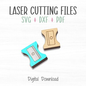 Apontador de lápis a laser SVG, corte e pontuação DIY Cabochão modelo de brincos para corte a laser
