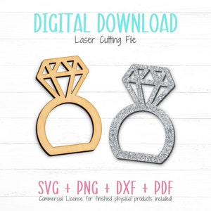 ナプキンリング SVG テンプレート ファイル、ダイヤモンド型、レーザー デジタル カット ファイル、ウェディング ナプキンリング SVG、商用利用