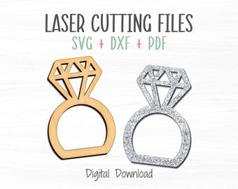 Napkin Ring SVG Template File, Diamond Shaped, Laser Digital Cut File, Wedding Napkin Ring SVG, Commercial Use