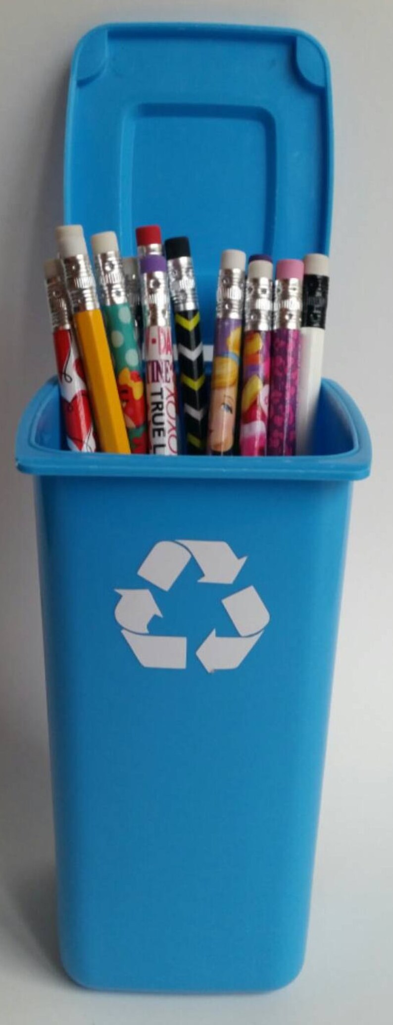 Personalized Trash Can Garbage Can Pen/Pencil Holder Etsy
