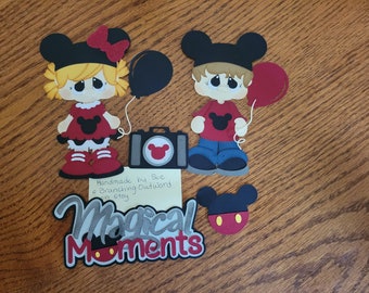 Magical Moments!  Paper Piecing  Cute  Premade Scrapbooking Embellishment hand made Not Digital Not Printed