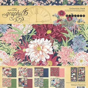 Graphic 45's Blossom 12x12 Collection & Chipboard Set
